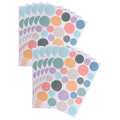 Vinilos Decorativos de Puntos de Colores Boho de 10 pzas