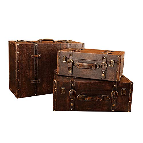 Valise vintage en cuir déclinée en 6 couleurs et 3 tailles retro