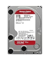 WD Red Plus interne Festplatte NAS 3 TB (3,5'', Datenübertragung bis 175 MB/s, Workload 180 TB/Jahr, 5.400 U/min, 128 MB Cache, 8 Bays) Rot – Ansicht 2