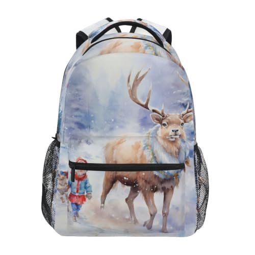 Sac cartable à dos art de neige pour la rentrée scolaire des filles