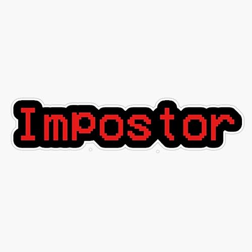 Imán Impostor Among Us - Calcomanía magnética de vinilo de 5 pulgadas