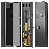 5-7 Large Safe Box for Rifle - Safes for Home Rifles and Pistols, Larger and Long Rifle Safes for Ho