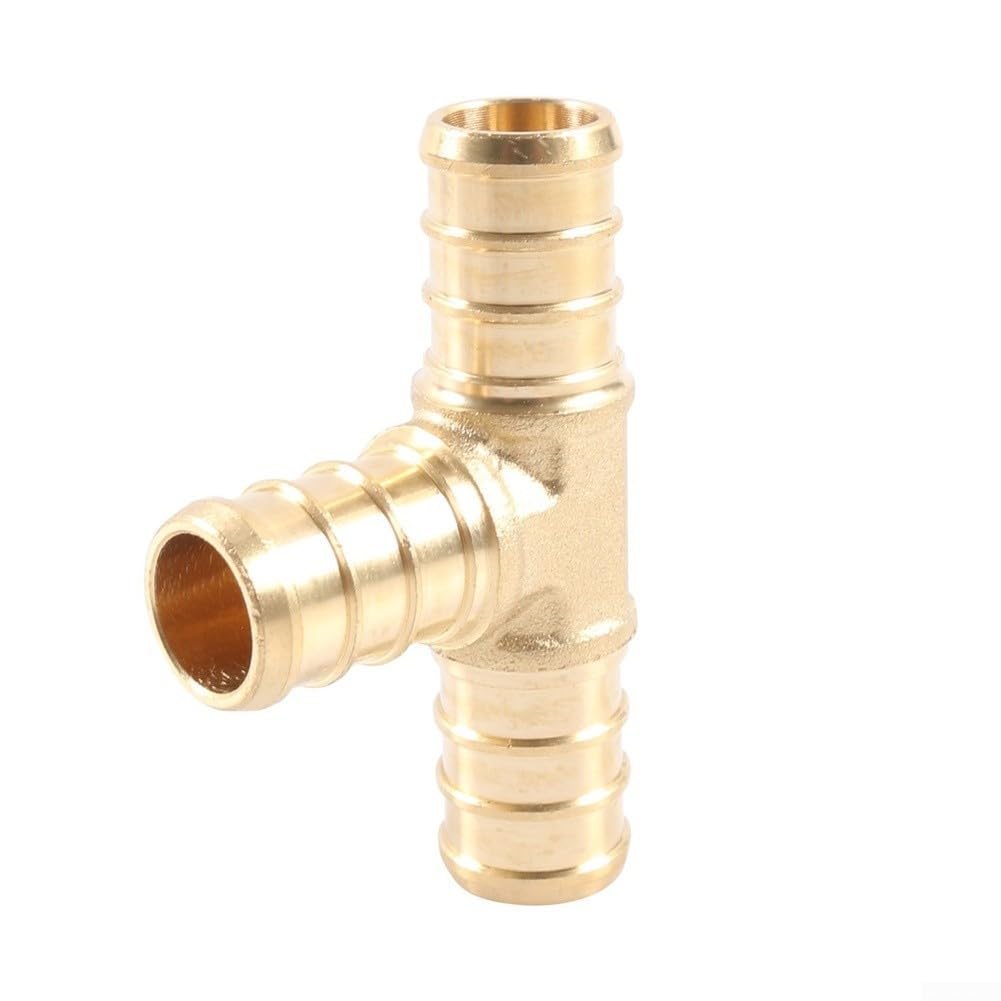 Kit de reparación de accesorios PEX de latón, 36 piezas, incluye herramientas de crimpado, abrazaderas de acero inoxidable y conectores chapados en níquel para fontanería PEX de 1,27 cm (B