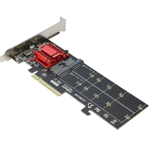 Amazon.co.jp: PCI-E x8から2ポートM.2 NVMe拡張カードハーフバフ付き