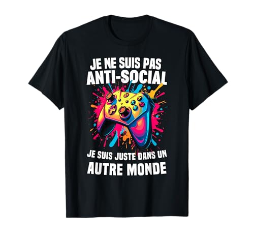 ado garçon gamer cadeau noël Humour Gamer gaming Jeux Vidéo T-Shirt