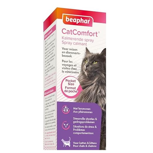 Beaphar - Catcomfort, Spray anti stress aux Phéromones, format voyage - Chat - 30 ml