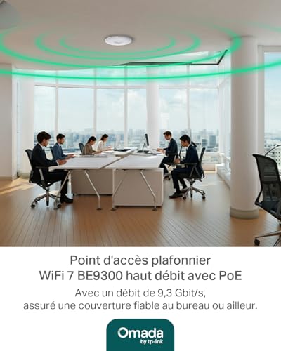 Borne WiFi 7 haut de gamme Omada EAP772 BE9300 performance réseau tri-bande avancée - 4