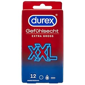 Durex Extra Groß Kondome, 12er Pack (1 x 12 Stück)