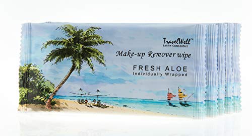 TRAVELWELL-Cleanings-Make-Up-Remover-Wipes-Individually-Wrapped-500-Count-per-Package-Nartural-Fresh-Aloe-Acohol-Free-Travel-Packs-Elderly-Bathing-Hotel-Toiletries-Amenities-Landscape-Series
