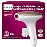 Philips Lumea série 7000, Épilateur à lumière pulsée, alternative à l'épilation laser, avec tondeuse stylo Satin Compact, 2 embouts pour le corps et le visage, modèle BRI921/00