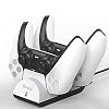 Ravol PS 5 Controller Ladestation, Ladestation für PlayStation 5 Controller, Schnellladestation mit LED-Anzeige
