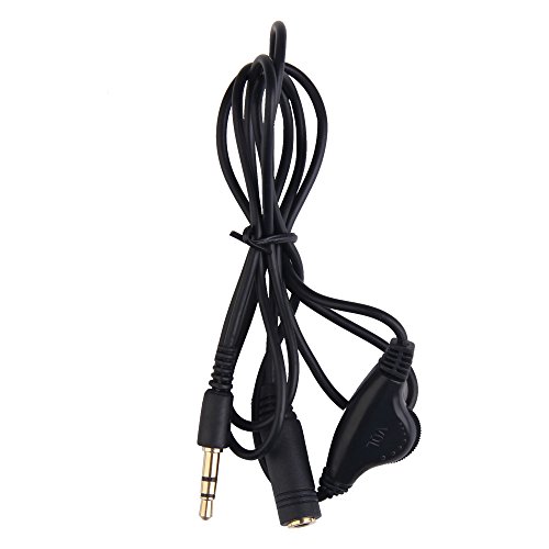 Winnereco Earphone Volume Control Cable Earphone In Line Male To Female 3.5Mm Stereo Audio Extension Cable #TOP1