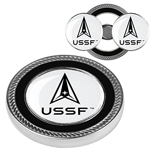 Linkswalker United States Space Force - Challenge Coin / 2 Magnetic Golf Ball Markers #TOP26