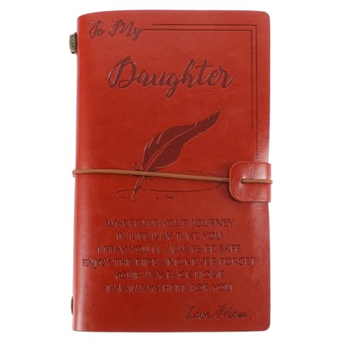 SUPVOX Quaderno Diario in Pelle Copertina Morbida, Blocco Note per Programma di Viaggio, Taccuino Portatile Leggero per Appunti e Pianificazione, Regalo per Amici e Familiari