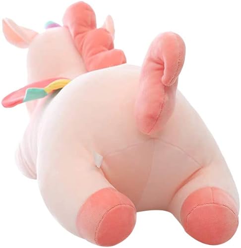 Miniatura 4 de AIXINI - Peluche de unicornio lindo y suave peluche de unicornio Rosado Rosado, Blanco