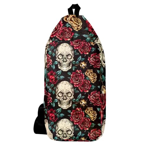 Sac à bandoulière rouge et doré pour vos randonnées et voyages