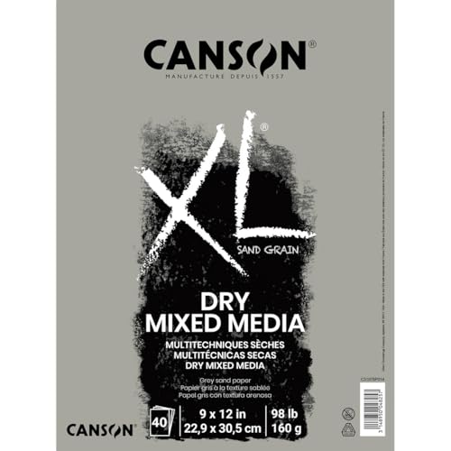 Canson XL Series Sand Grain Dry Mixed Media Pad, 9