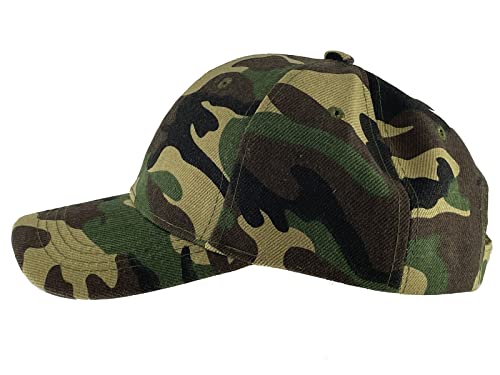 Topheadwear Blank Youth Baseball Adjustable Hook And Loop Hat - Camo #TOP2