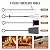 INNO STAGE Firewood Rack Fireplce Firepit Tools Set Double Layer Iron Wood Log Holder for Fire Place Outdoor Indoor Accessories-Brush, Shovel, Tong, Hook