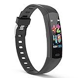 BingoFit Fitness Tracker for Kids Girls Boys IP68 Waterproof, Activity Tracker, Pedometer, Calorie Counter, Heart Rate Sleep Monitor, Body Temperature DIY Screen Smart Fitness Watch with Step Counter