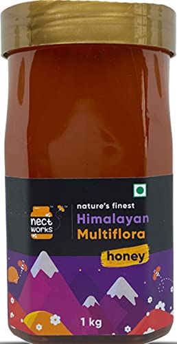 Image of NectWorks Himalayan MultiFlora Honey 1Kg | Grade A | Zero Additives | Zero Added Sugar | For a Healthy Lifestyle | Multi Flora Honey