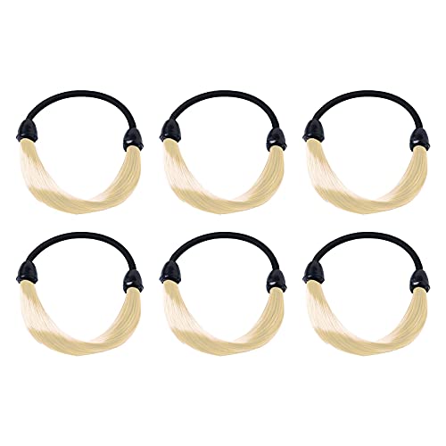 Chouchou Cheveux Fille Cher Accessoire en caoutchouc perruque réaliste queue de cheval cheveux perruque de cheveux support synthétique élastique soins des Chouchou Soie Murier (F, One Size) Cover