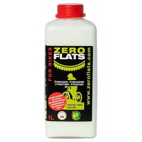 Zero flat liquide anti crevaison 1000ml gel de protection pneu tubeless vtt