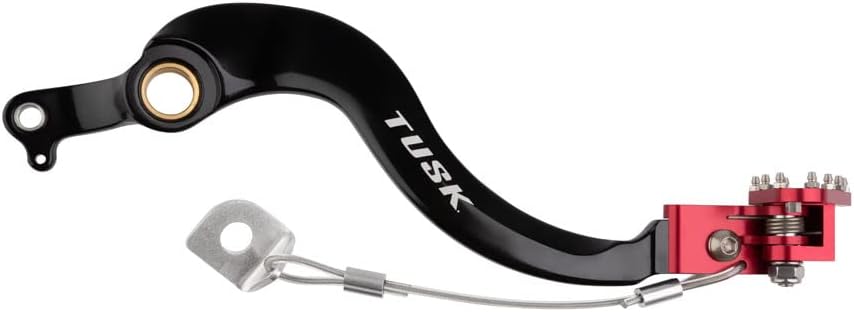 TUSK Aluminum Brake Pedal Red Tip for Honda CRF450X 2005-2009,2012-2017,2019-2023