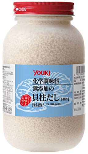 ユウキ 化学調味料無添加の貝柱だし Youki Kaibashira Scallop Umami Dashi Powder (Japan Import) - 14.1 Oz