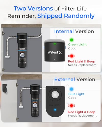 Foto von Waterdrop 10UA Untertisch Wasserfiltersystem, Direkter Verbinden mit Küchenhahn, 30.000 Liter Hohe Chlor-Reduktionskapazität, USA Tech
