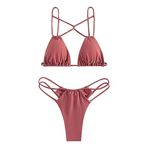 Ensemble bikini uni pour femme qui sublime la silhouette sans aucun compromis