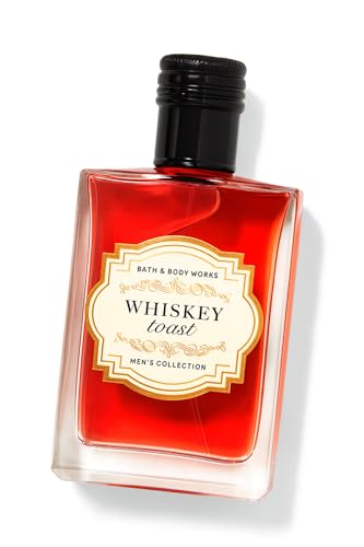 Bath & Body Works Whiskey Toast Cologne, 3.4 fl oz / 100 mL – Warm Whiskey, Toasted Oak, and...