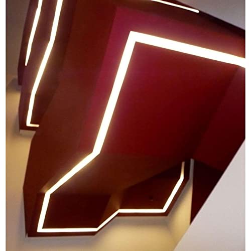 Profilé LED 2m en acier galvanisé premium pour corniche architecturale