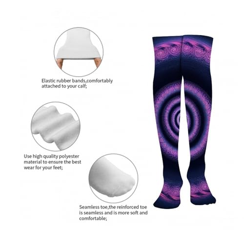 Womens Casual Thigh High Boot Socks, Soft Warm Long Stockings Over the Knee High Socks2