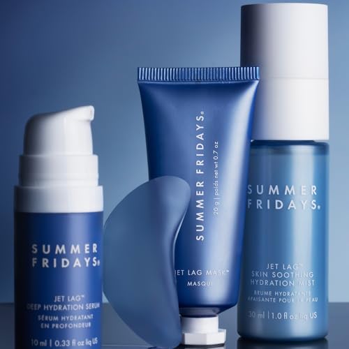 Summer Fridays Jet Lag™ Essentials - Mini Hydrating Skin Care Set With Jet Lag™ Mask, Eye Patches, Deep Hydration Face Serum & Hydration Mist - Travel Size Skincare Kit & Holiday Gift Set (4 Count) - Image 3