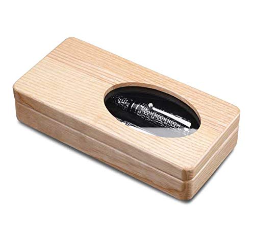 Ferocase Edle Sammelbox Penbox für 2 Schreibgeräte - Minimalistisch Funktional - Schwarz