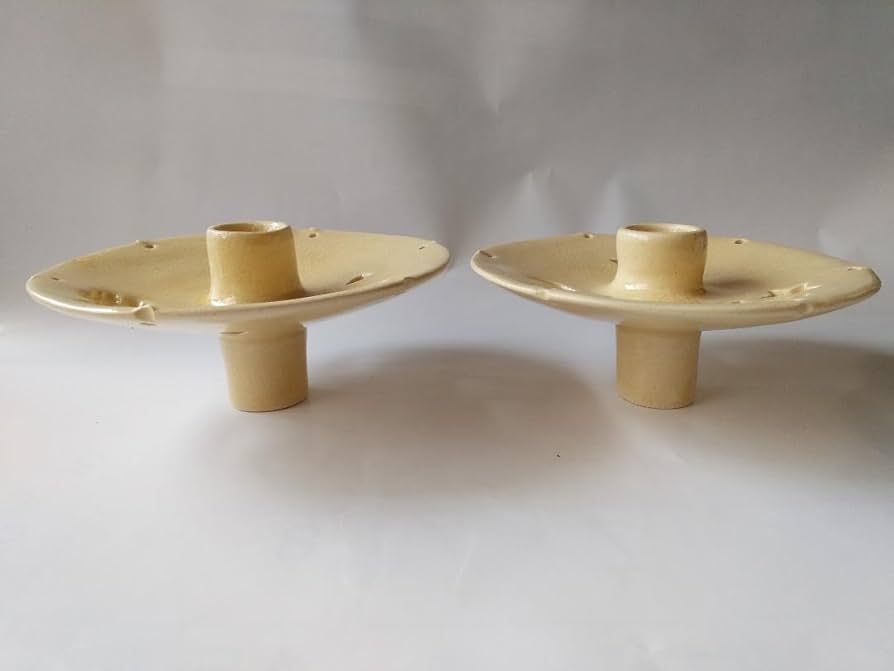 薩摩焼 『 灯 』 中野静鳳 造 キャンドルスタンド キャンドルホルダー 2台 キャンドルスタンド2台 薩摩焼 『 灯 』 中野静鳳 造 キャンドル