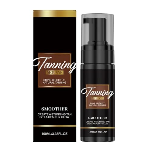 2026 Gotas de bronceado Sunless Tanning Mousse, autobronceador autobronceador, concentrado autobronceador, larga durabilidad que aporta un brillo natural hidratante (1 unidad)