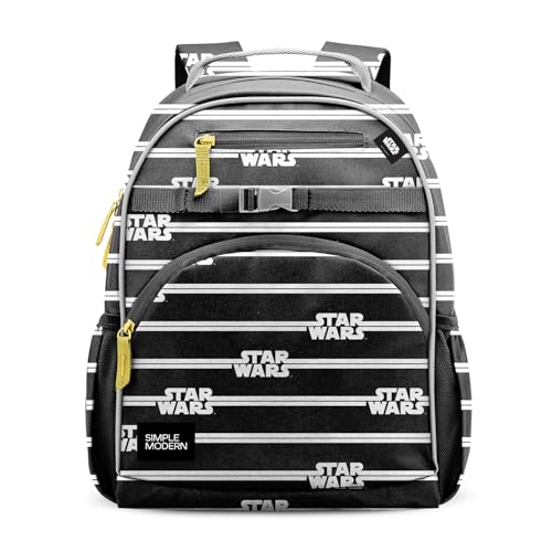 Simple Modern Large Star Wars Kids Backpack for School Girls and Boys | Elementary Backpack for Teen | Fletcher Collection | Kids - 16 tall | Star Wars Stripes