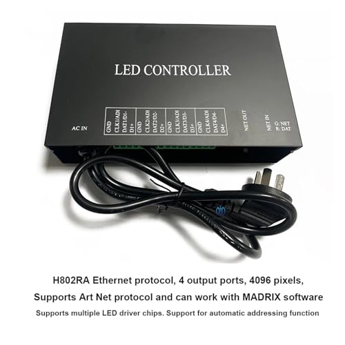 Contrôleur Artnet Ethernet H802RA SPI 4096 Pixels pour Éclairage LED WS2811 WS2812 - 3