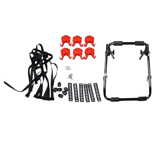 Portabicicletas para automóvil de Hierro, Soporte Resistente para Bicicletas en la Parte Trasera del Coche, portabicicletas de Servicio Pesado para SUV, MPV y Hatchback, Marco de