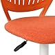 FurnitureR Kompakter Klassenstuhl, ergonomischer Sitz für Schule, Rückenlehne aus atmungsaktivem Netzgewebe, höhenverstellbar, Zeichenzimmerstuhl für Kinder, leicht zu bewegen 360°, Zitrus