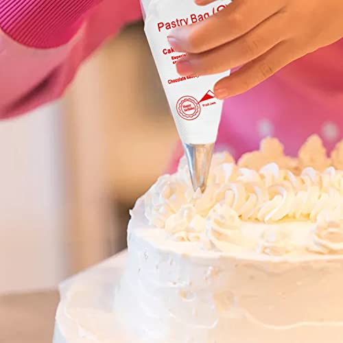 Yueton Pack Of 100 Disposable Cream Pastry Bag Cake Icing Piping Decorating Tool #TOP4