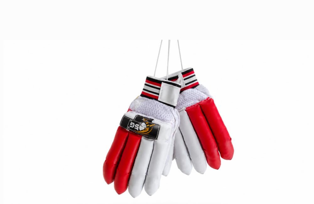 BSG Cricket Batting Gloves Red and White | Batting Gloves, Red & White-image-17