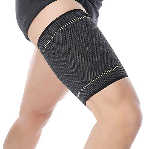 Brillistar Thigh Compression Sleeve, Hamstring Compression Sleeve For Quad Pain Relief & Recovery, High Elastic Sports Thigh Support Protector Muscle Strain Leg Guard Brace For Women & Men #TOP1