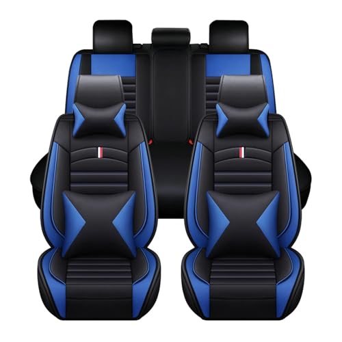 Housses de siège auto MH84 premium en cuir PU avec oreillers ergonomiques intégrés