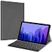 Produktbild Fintie Tastatur Hülle für Samsung Galaxy Tab A7 10.4'' 2022/2020, Soft TPU Rückseite Gehäuse Schutzhülle, magnetisch Abnehmbarer Tastatur mit QWERTZ Layout, Dunkelgrau