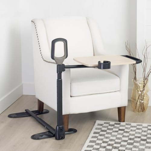 Able Life Tray Table, 360° Swivel Table with Cup Holder,