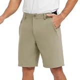 ゴルフ ハーフパンツ メンズ アウトドアショートパンツ 登山 半ズボン トレッキング 短パン 撥水 速乾 ファスナーポケット ゴルフウェア カジュアル スポーツウェア カーキ 3XL