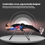 leikefitness Machine à abdominaux (Entraîneur de redressement assis), Chaise de gym à domicile 2-en-1 / Chaise d'inversion, Équipement d'exercice pour abdominaux, Entraînement du tronc, Étirement pour soulagement du dos et rebond automatique, Équipement de fitness à domicile pliable